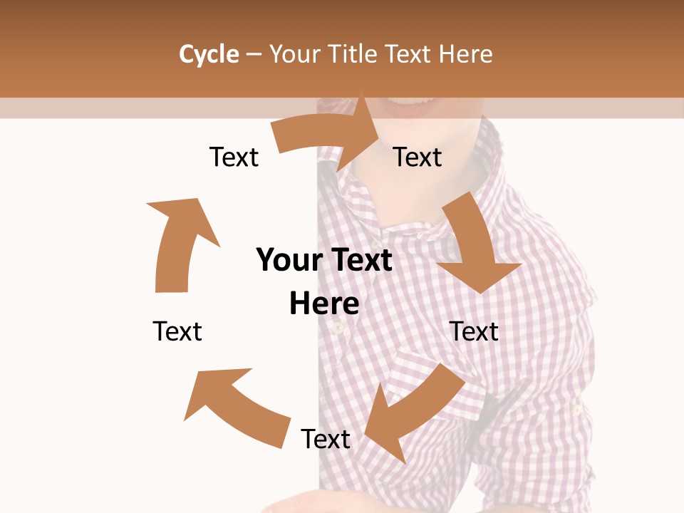 Isolated Holding Blank PowerPoint Template