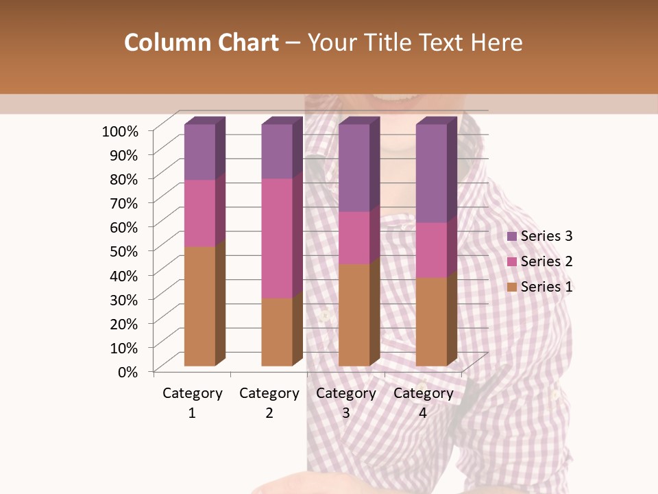Isolated Holding Blank PowerPoint Template