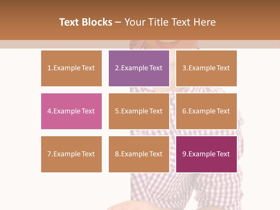 Isolated Holding Blank PowerPoint Template