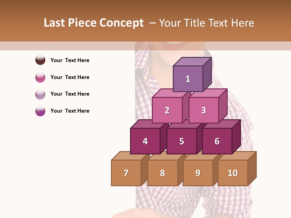 Isolated Holding Blank PowerPoint Template