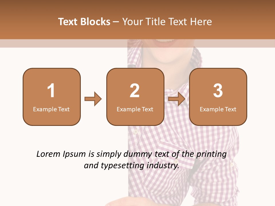 Isolated Holding Blank PowerPoint Template