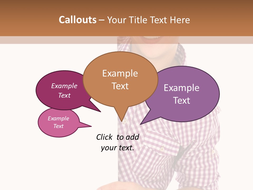 Isolated Holding Blank PowerPoint Template