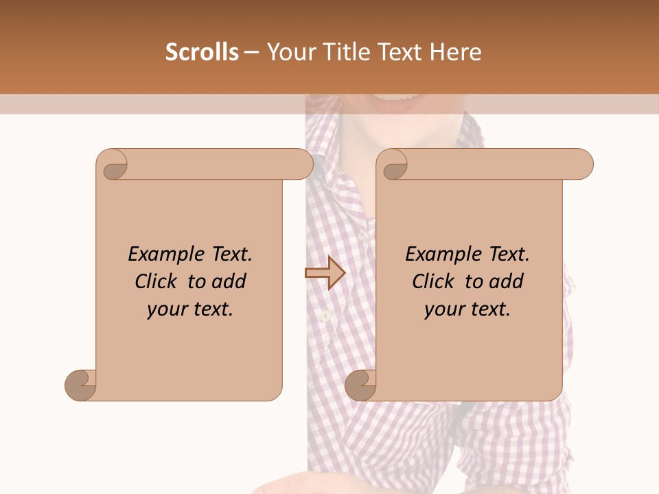 Isolated Holding Blank PowerPoint Template