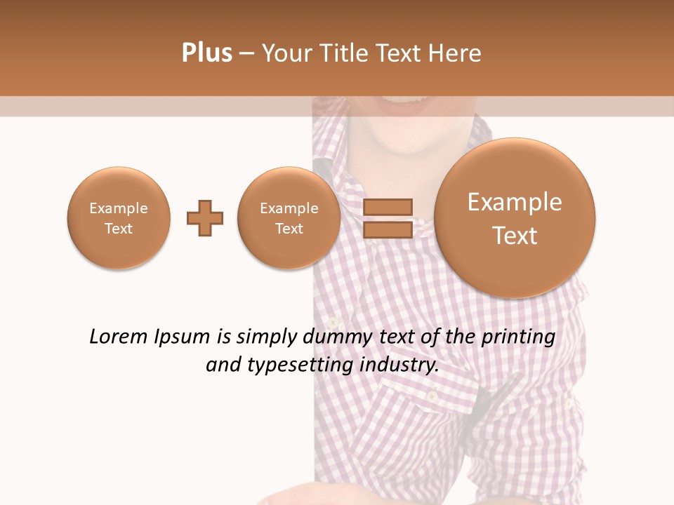 Isolated Holding Blank PowerPoint Template