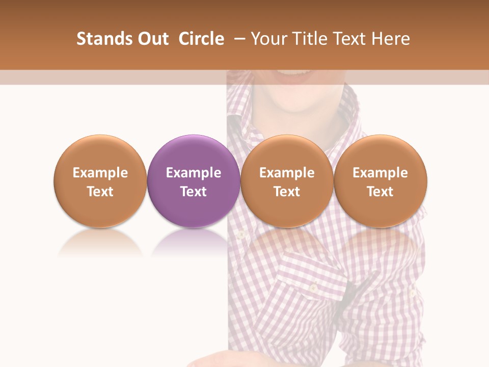 Isolated Holding Blank PowerPoint Template