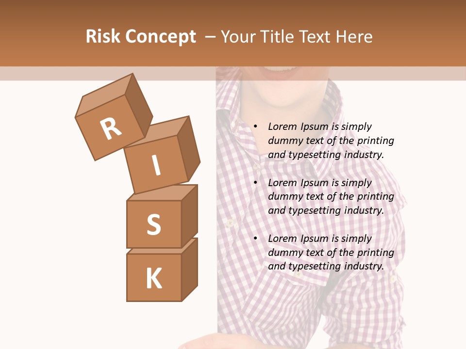 Isolated Holding Blank PowerPoint Template
