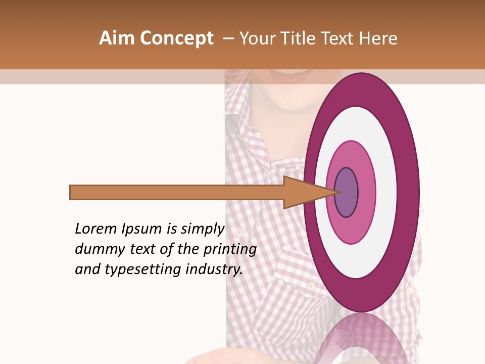 Isolated Holding Blank PowerPoint Template