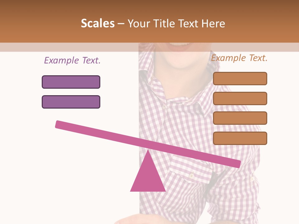 Isolated Holding Blank PowerPoint Template