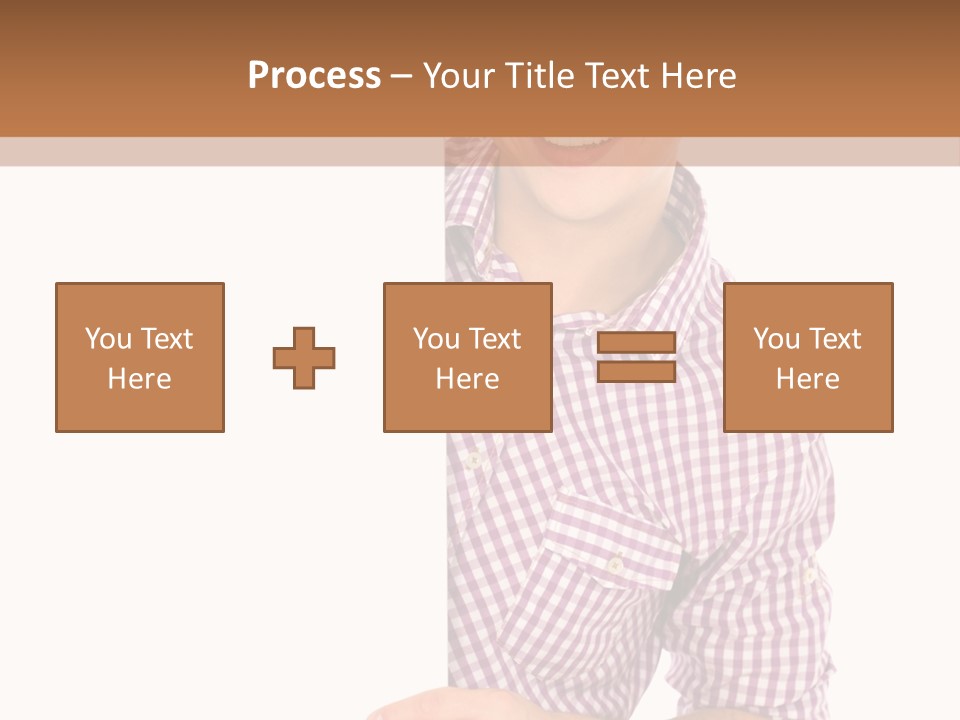 Isolated Holding Blank PowerPoint Template