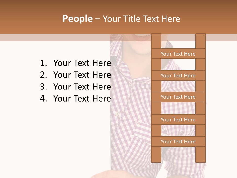 Isolated Holding Blank PowerPoint Template