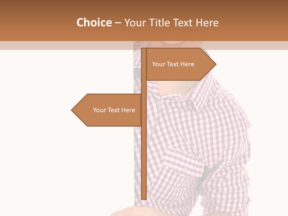 Isolated Holding Blank PowerPoint Template