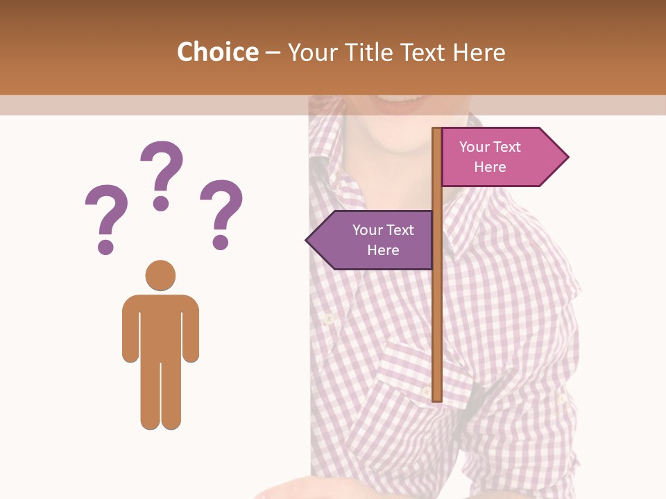 Isolated Holding Blank PowerPoint Template