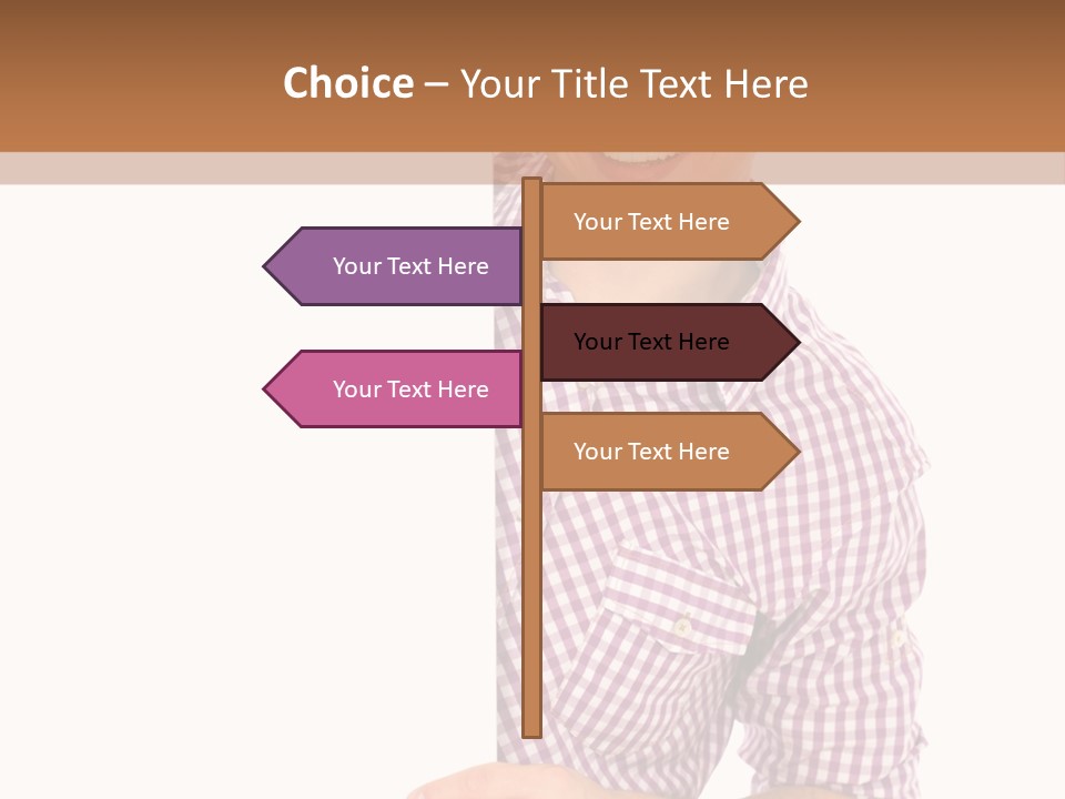Isolated Holding Blank PowerPoint Template