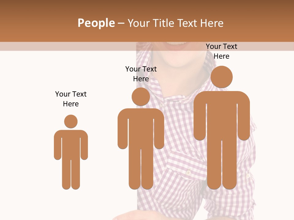 Isolated Holding Blank PowerPoint Template