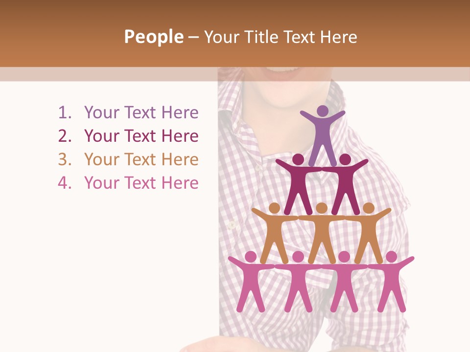 Isolated Holding Blank PowerPoint Template