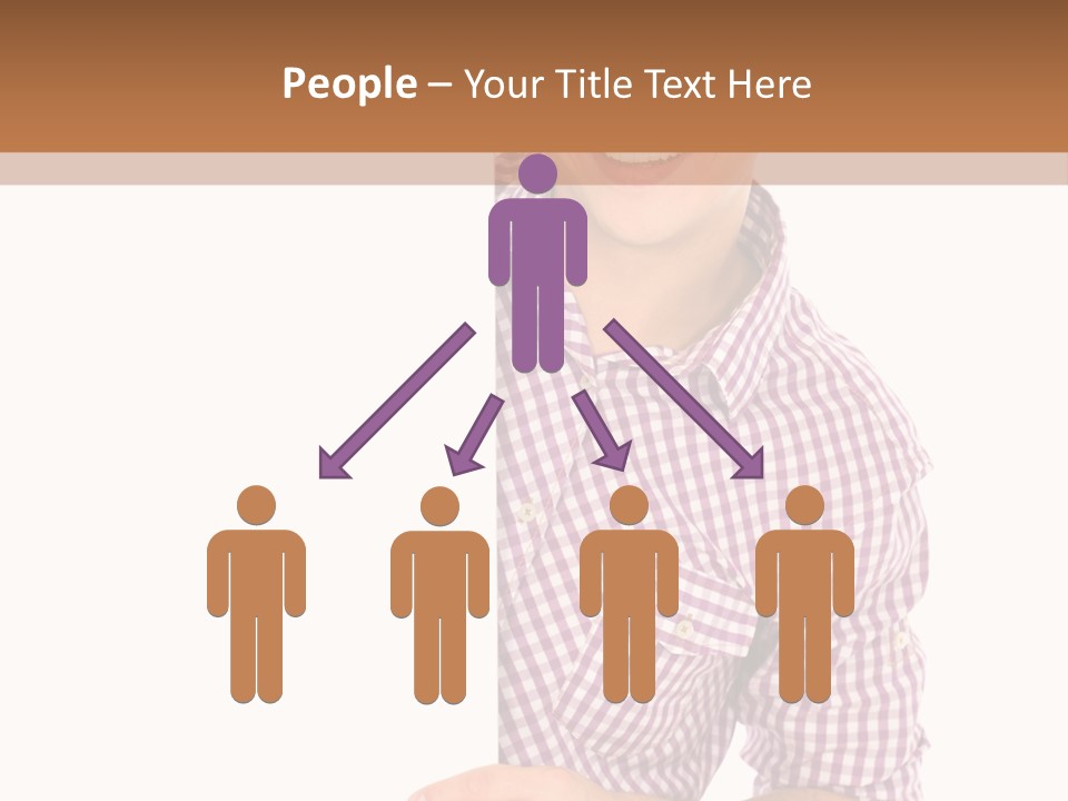 Isolated Holding Blank PowerPoint Template