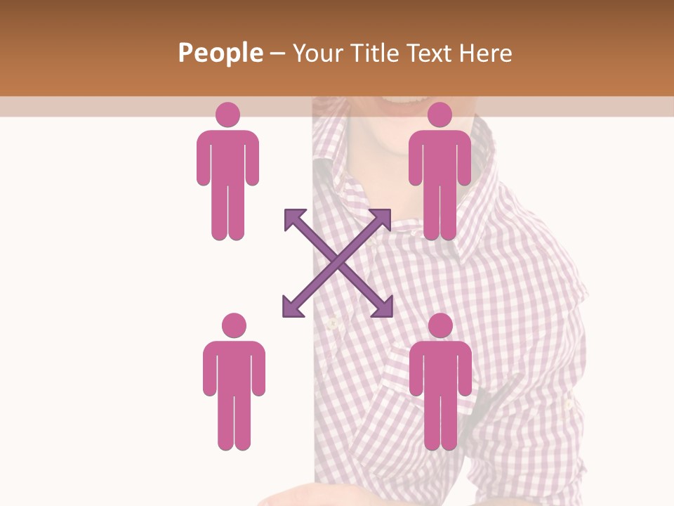 Isolated Holding Blank PowerPoint Template