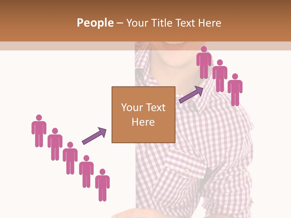 Isolated Holding Blank PowerPoint Template