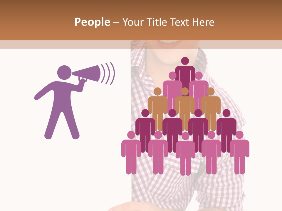 Isolated Holding Blank PowerPoint Template