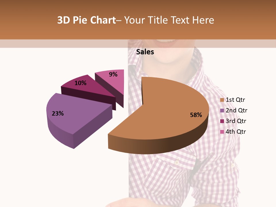 Isolated Holding Blank PowerPoint Template