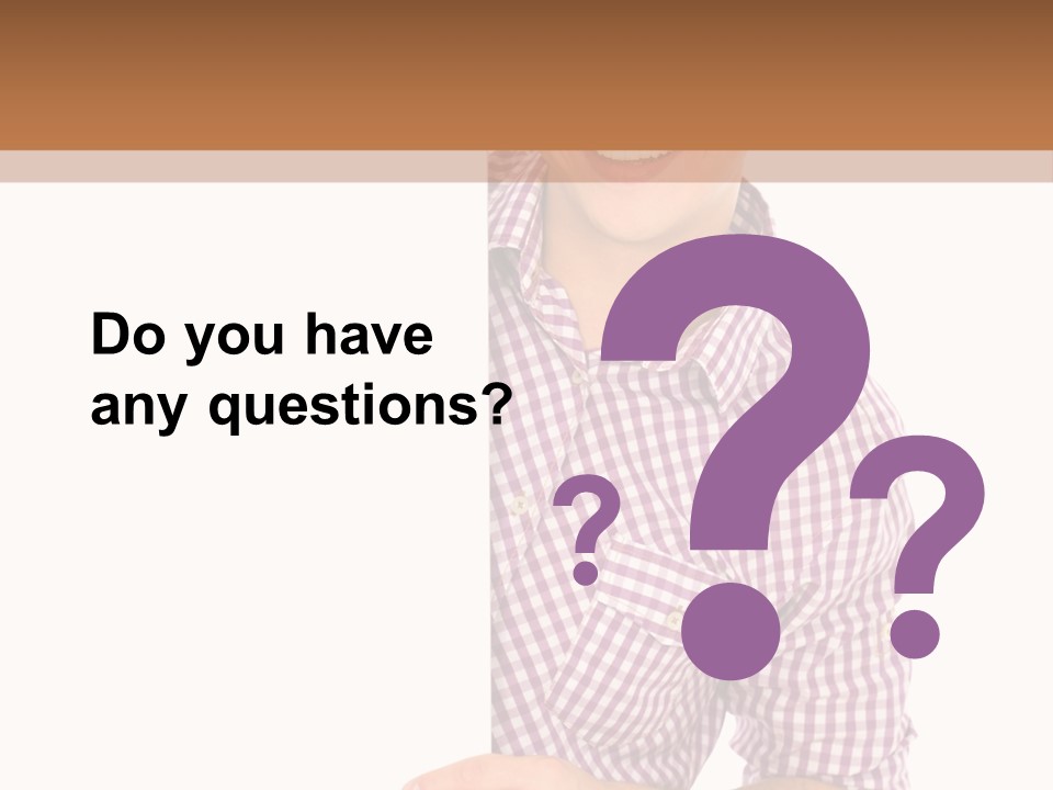 Isolated Holding Blank PowerPoint Template