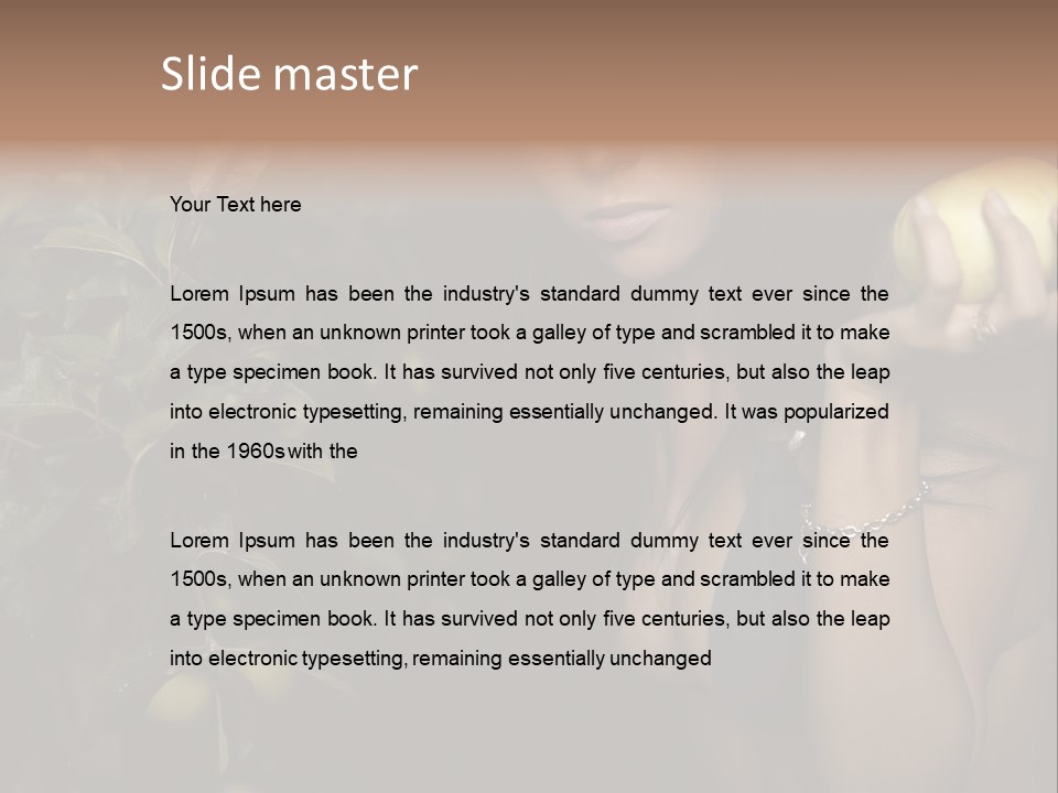 Tan Colour Gloomy PowerPoint Template