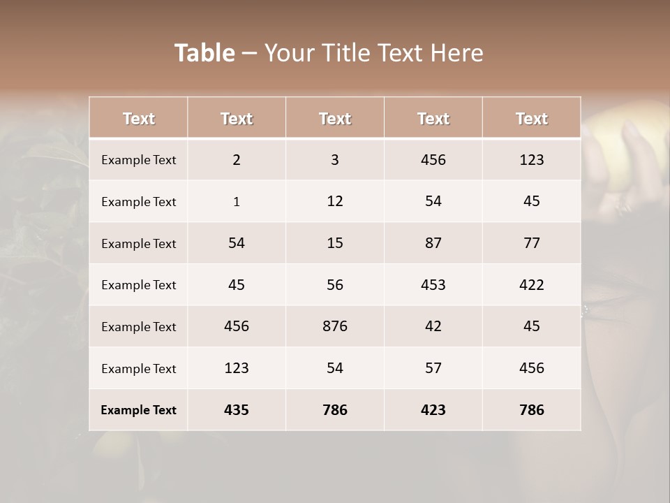 Tan Colour Gloomy PowerPoint Template