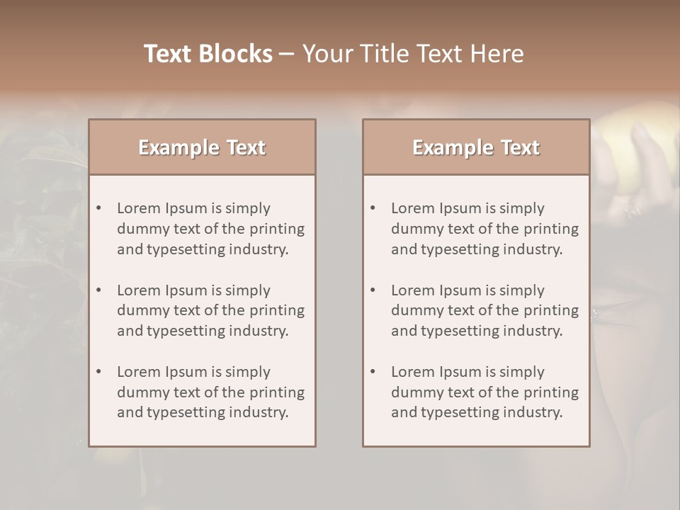 Tan Colour Gloomy PowerPoint Template