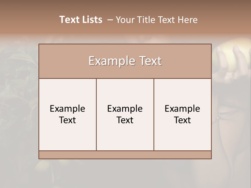 Tan Colour Gloomy PowerPoint Template