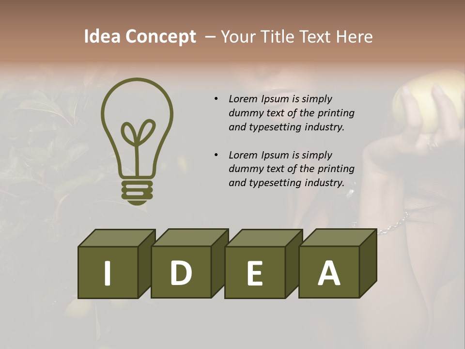 Tan Colour Gloomy PowerPoint Template