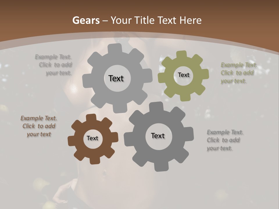 Autumn Latina Park PowerPoint Template