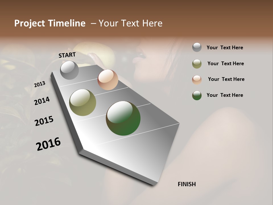Paradise Romantic Colour PowerPoint Template