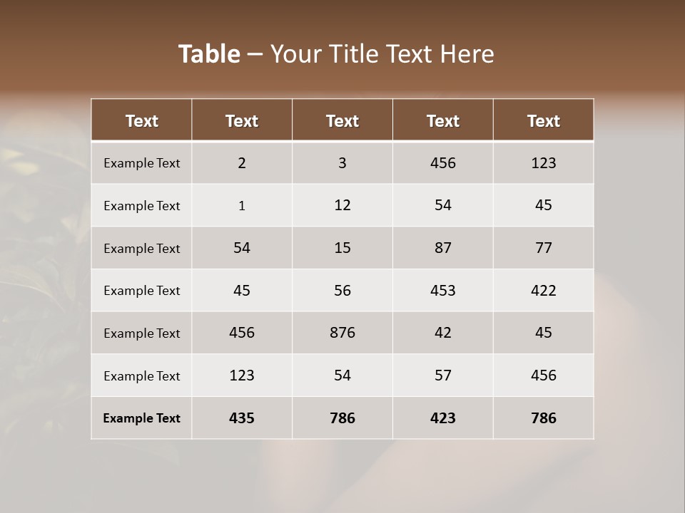 Paradise Romantic Colour PowerPoint Template