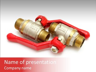 Metal Pipe Close PowerPoint Template