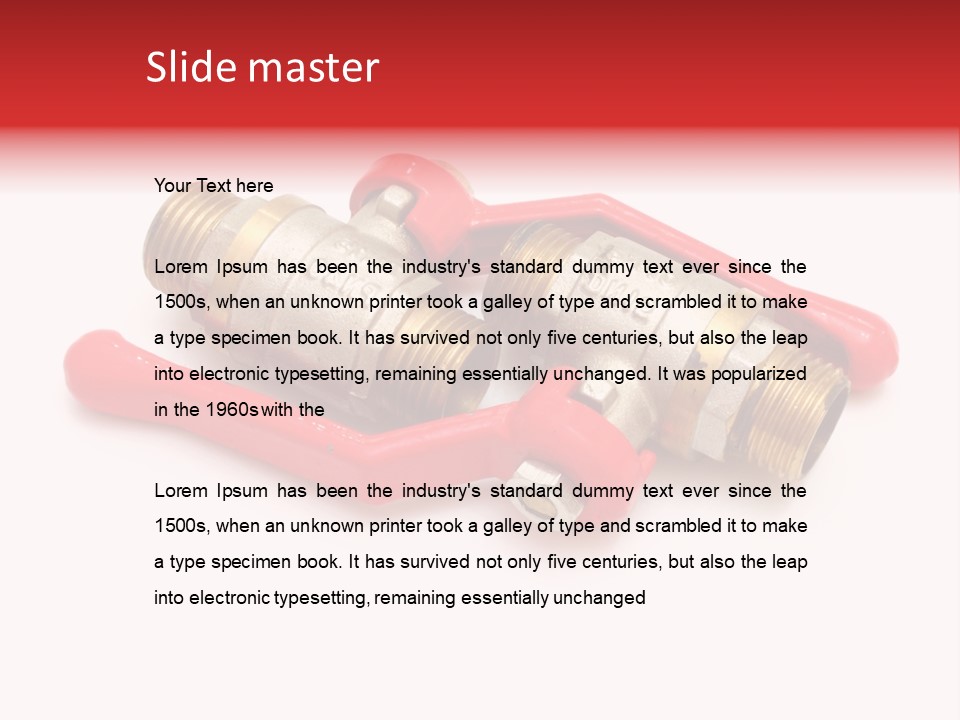 Metal Pipe Close PowerPoint Template