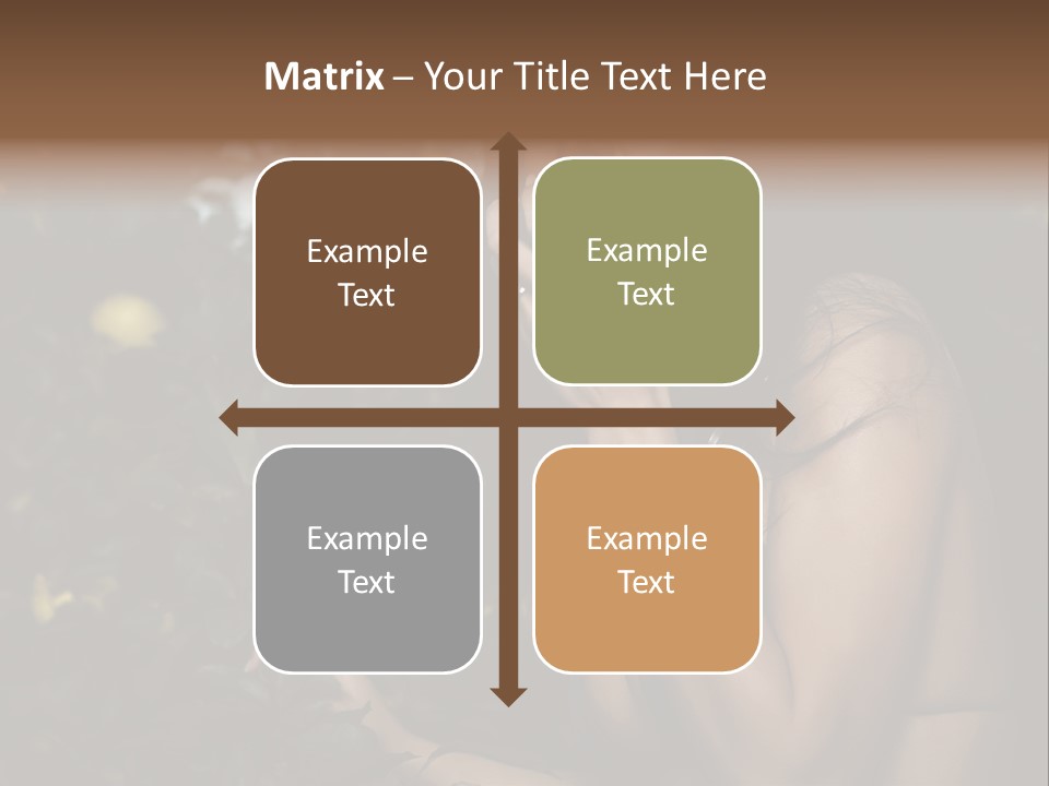 Expression Feminine Grass PowerPoint Template