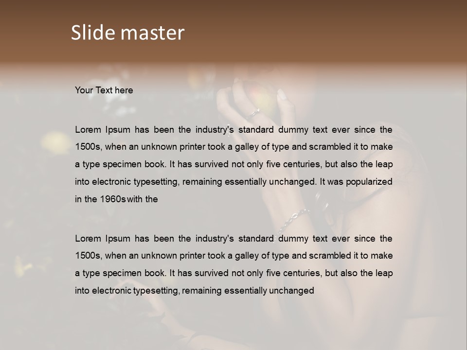 Expression Feminine Grass PowerPoint Template