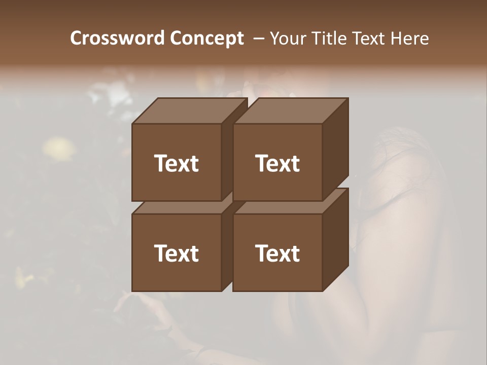 Expression Feminine Grass PowerPoint Template