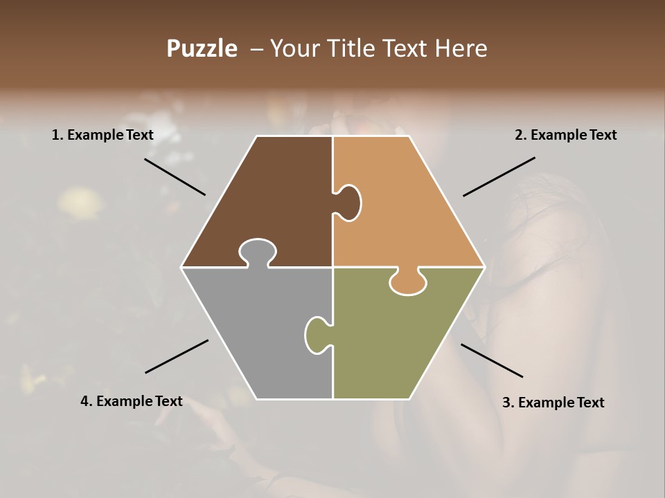 Expression Feminine Grass PowerPoint Template