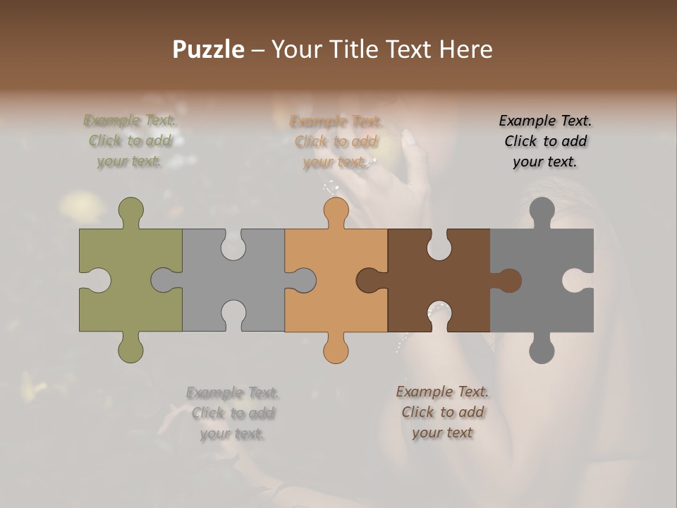 Expression Feminine Grass PowerPoint Template