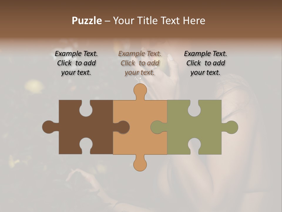 Expression Feminine Grass PowerPoint Template