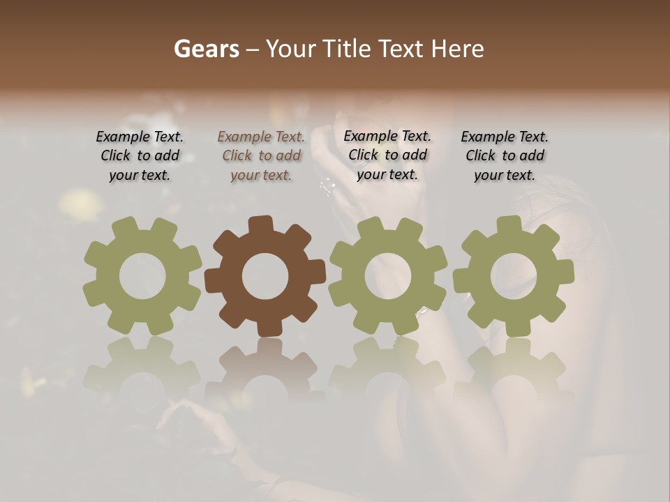 Expression Feminine Grass PowerPoint Template