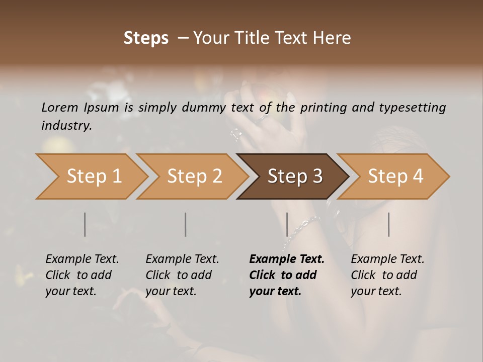 Expression Feminine Grass PowerPoint Template