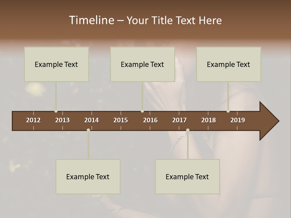 Expression Feminine Grass PowerPoint Template