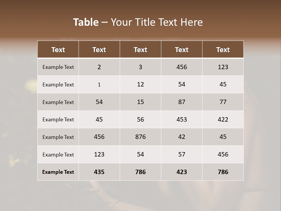 Expression Feminine Grass PowerPoint Template