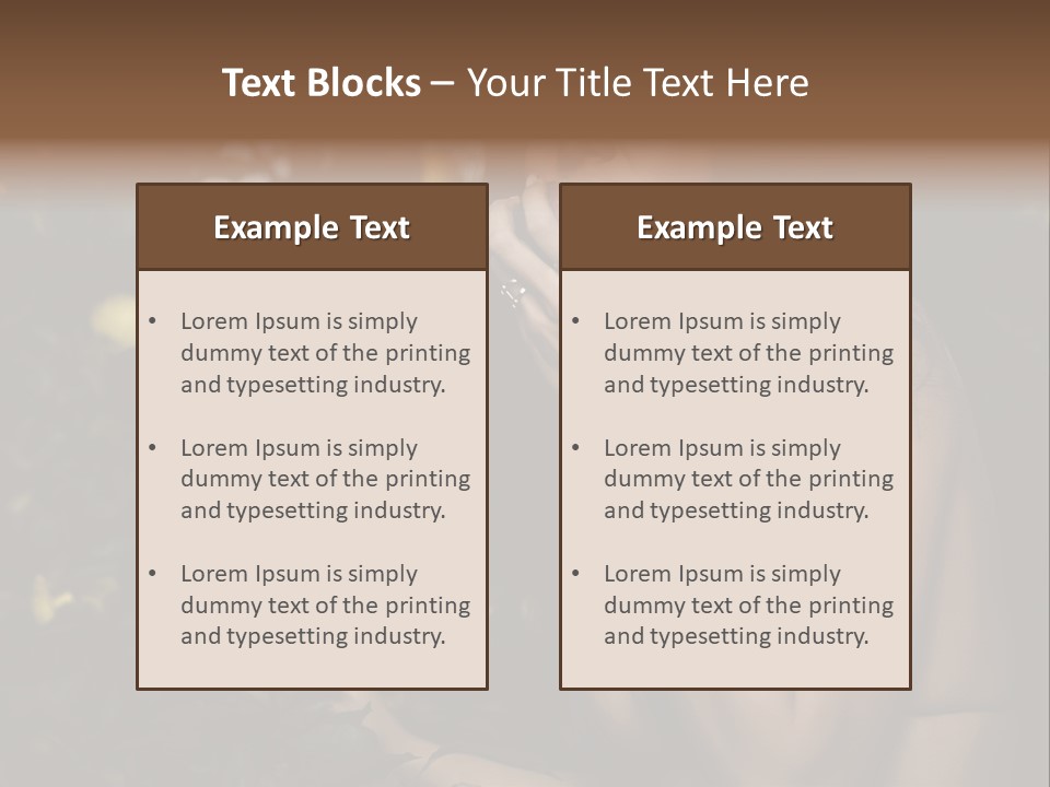 Expression Feminine Grass PowerPoint Template