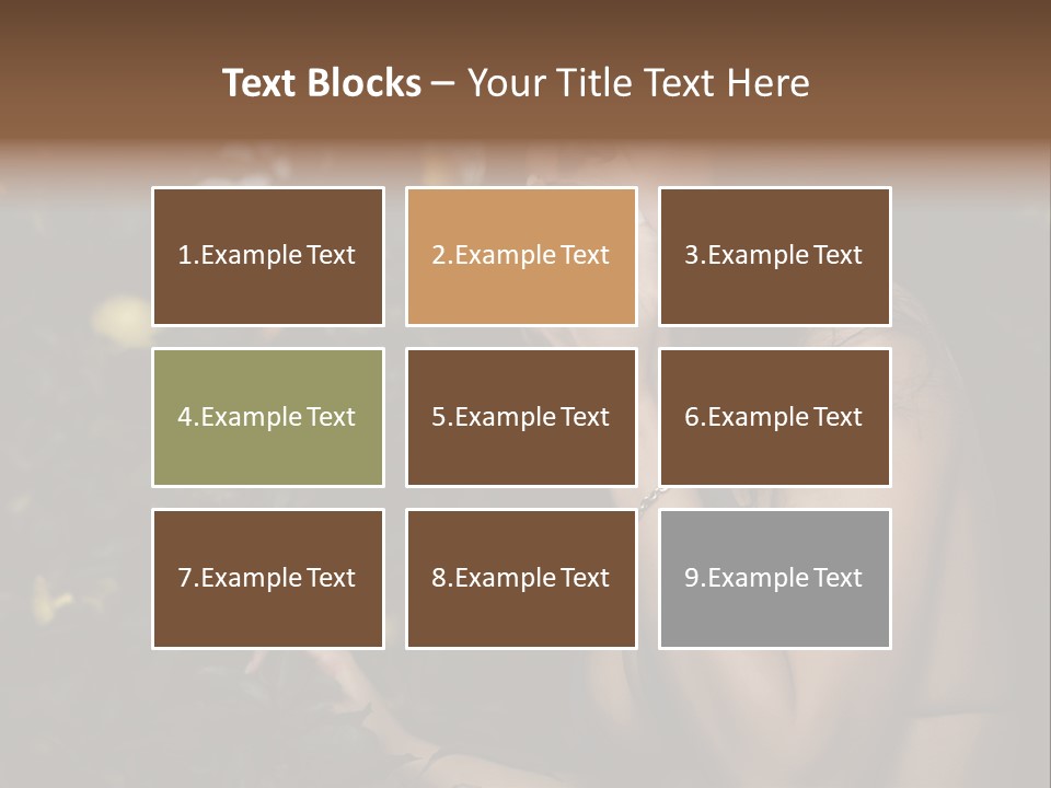 Expression Feminine Grass PowerPoint Template