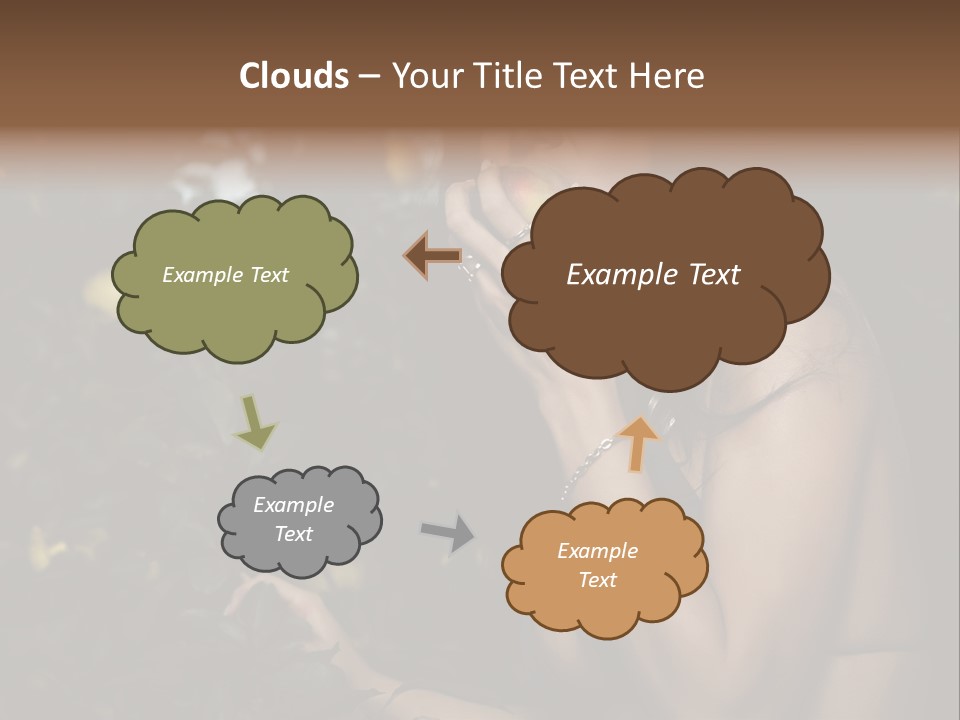 Expression Feminine Grass PowerPoint Template
