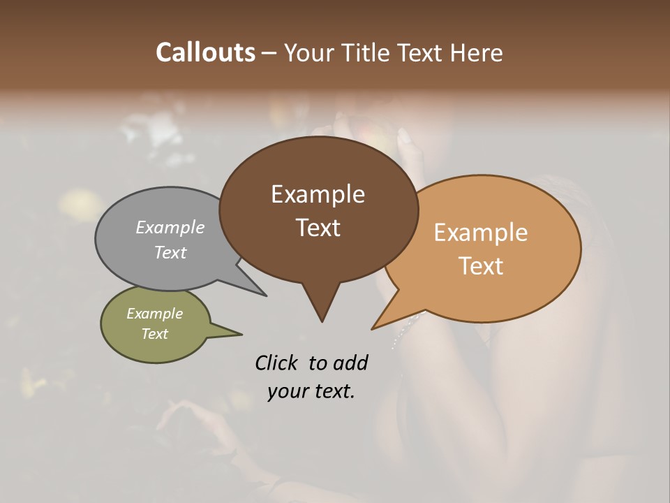 Expression Feminine Grass PowerPoint Template