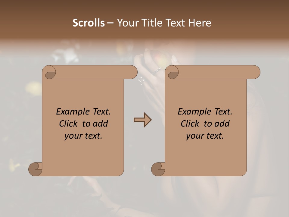 Expression Feminine Grass PowerPoint Template